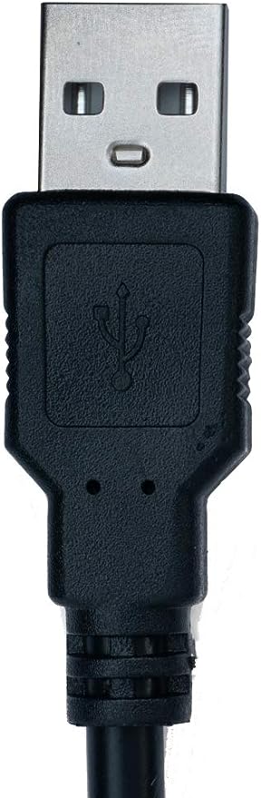 SYSTEM-S USB 2.0 Kabel 150 cm Typ B Stecker zu Typ A Stecker Kabel Ladekabel in Schwarz