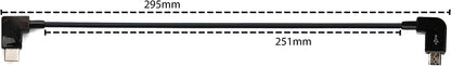 Micro USB to 3.1 Type C angled cable 30cm for Bosch Intuvia eBike 
