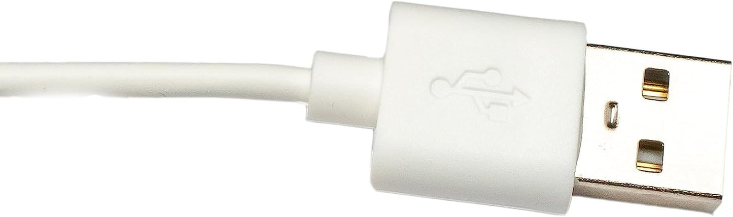 SYSTEM-S USB 2.0 cable 100 cm charging cable for Oppo Band 3 Pro 3 2 Smartwatch in white 