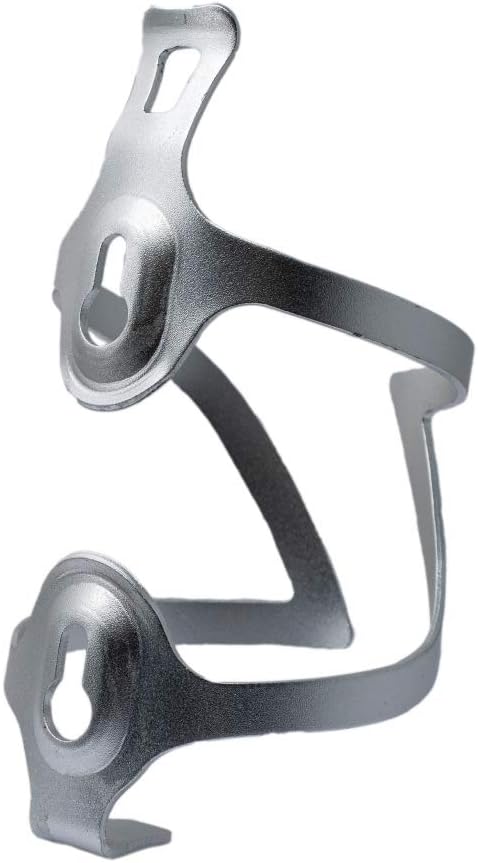 SYSTEM-S bicycle bottle holder mount made of metal in grey