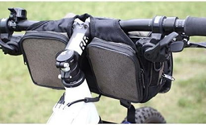 System-S Multifunktions- Fahrradtasche Lenkertasche Fahrradhalterung Fahrradtasche Schultertasche in Schwarz-braun