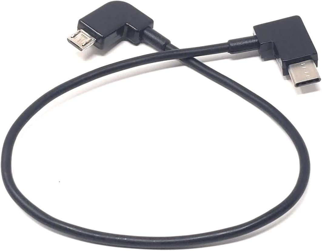 Micro USB to 3.1 Type C angled cable 30cm for Bosch Intuvia eBike 