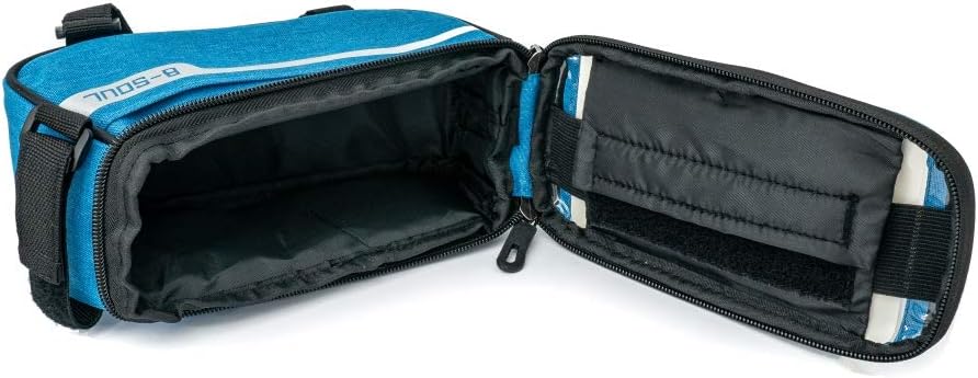 SYSTEM-S Fahrrad Tasche Halterung in Blau Befestigung für Smartphone