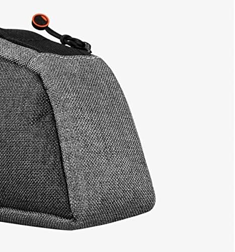 SYSTEM-S bicycle bag attachment in black grey waterproof for lamp bicycle pump