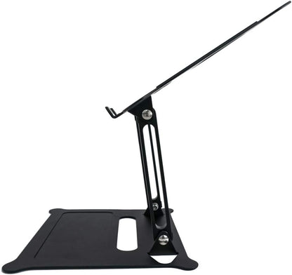 SYSTEM-S stand adjustable for cooling made of metal in black for notebook laptop