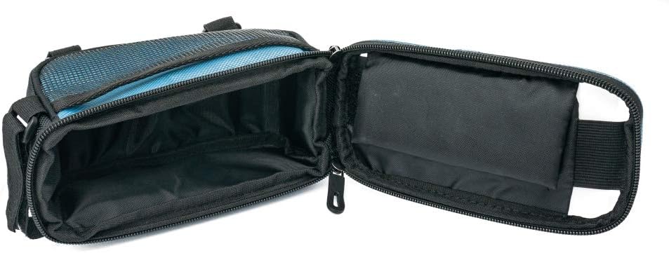 SYSTEM-S Fahrrad Tasche Halterung in Blau Befestigung für Smartphone