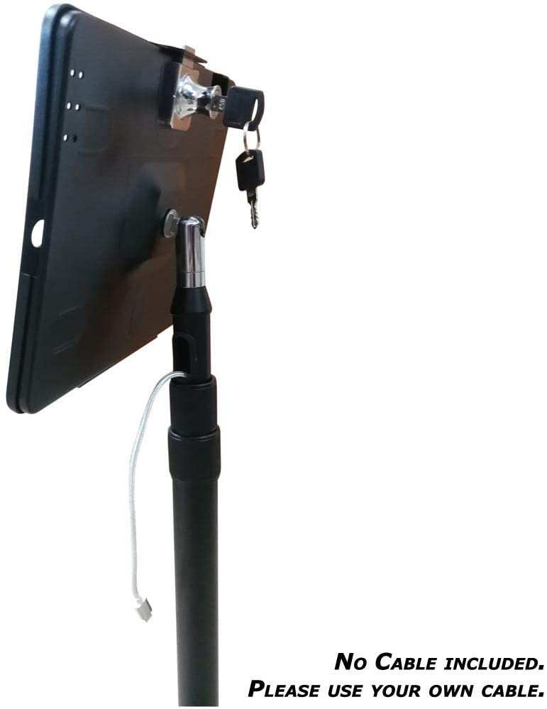 System-S Abschließbarer Boden Ständer Tablet Halter für iPad Air 3 + Pro 10, 5 Zoll