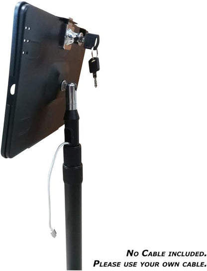 SYSTEM-S Abschliessbarer Boden Ständer Tablet Halterung für iPad Pro 12.9 Zoll (2018 2020 2021)