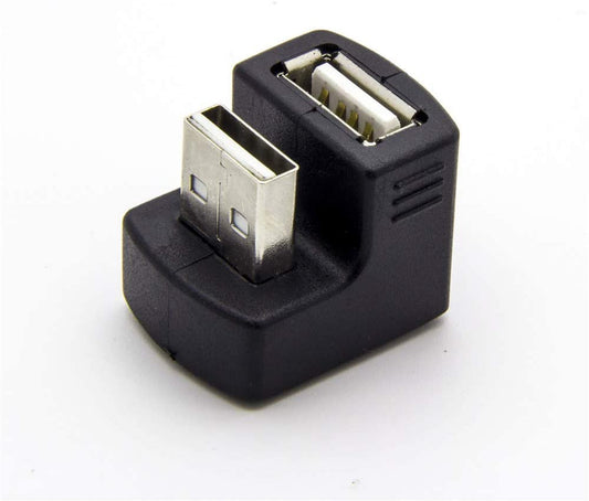 System-S USB Typ A Stecker auf USB Typ A Buchse Adapter gewinkelt