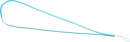 SYSTEM-S 5x Halsband Umhängeband Trageband mit Schlaufe in Blau für Smartphone MP3-Player
