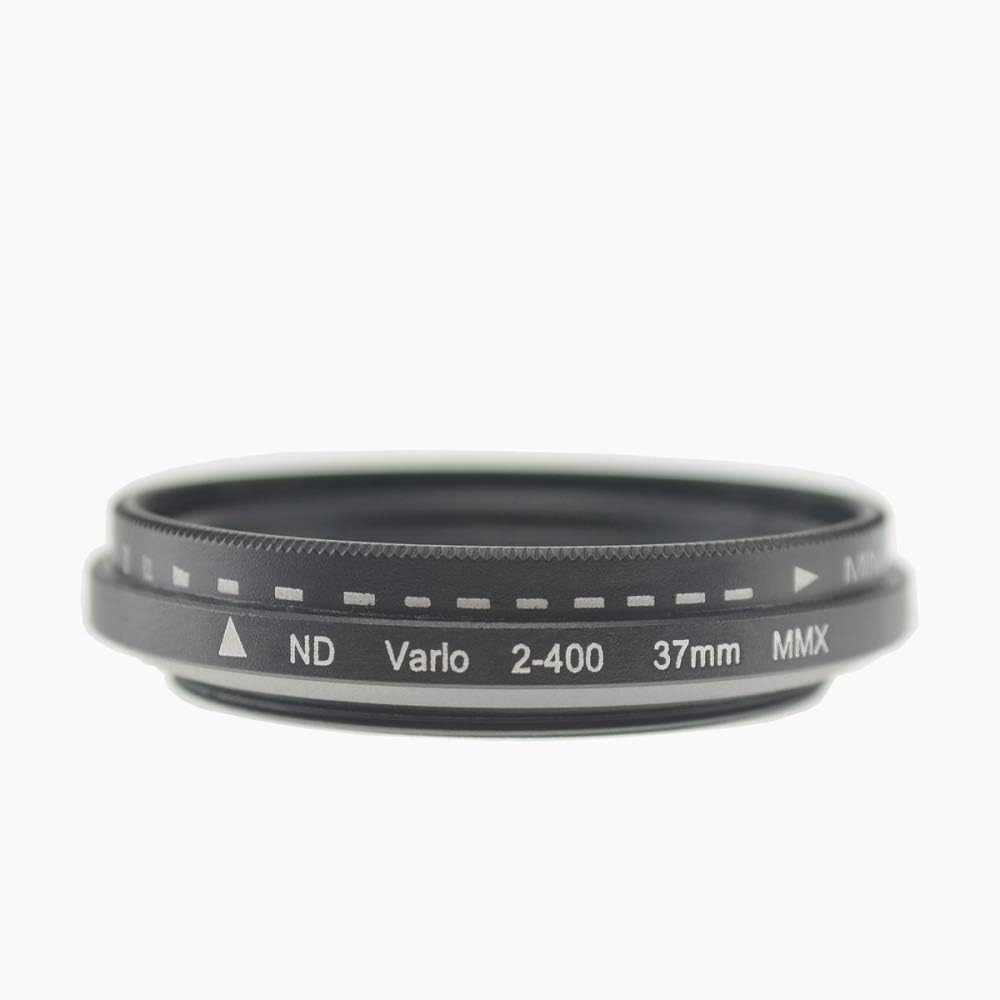 SYSTEM-S ND Vario Filter 37mm Neutraldichtefilter Schwarz mit Hülle kompatibel mit iPhone 12 Pro Max