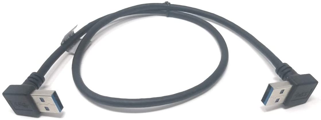 System-S USB Typ A 3.0 auf USB Typ A 3.0 Kabel Abwärts gewinkelt 59 cm