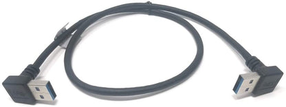 System-S USB Typ A 3.0 auf USB Typ A 3.0 Kabel Abwärts gewinkelt 59 cm