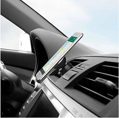 System-S Universal Auto Magnet Halterung KFZ magnetischer Lüftungsgitter Halter Luftgitterhalter für Smartphone Handy und andere Geräte in Rot