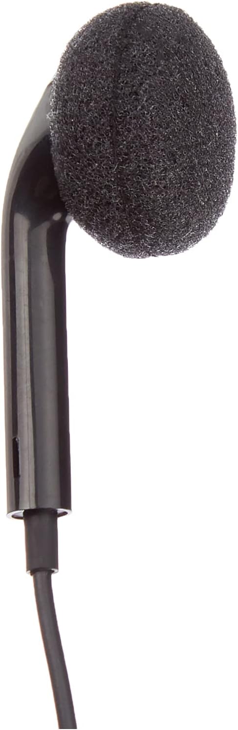 System-S Einohr Mono Headset Kopfhörer mit Fernbedienung für Smartphone Handy Tablet PC schwarz