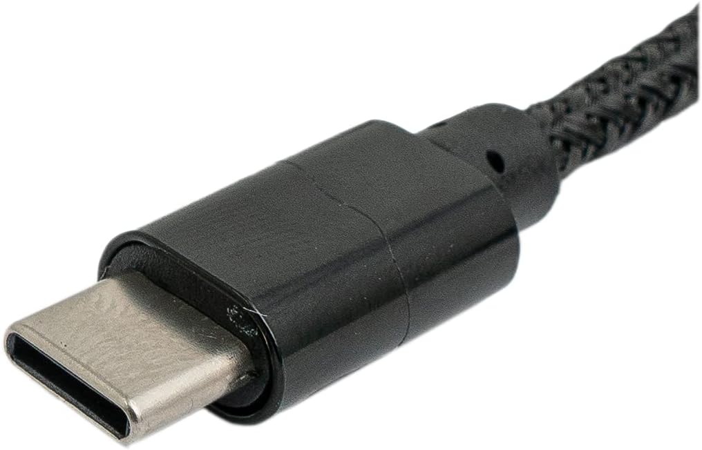 SYSTEM-S USB 3.1 Kabel 3 m Typ C Stecker zu 3.0 Typ A Stecker  Kabel  geflochten Schwarz