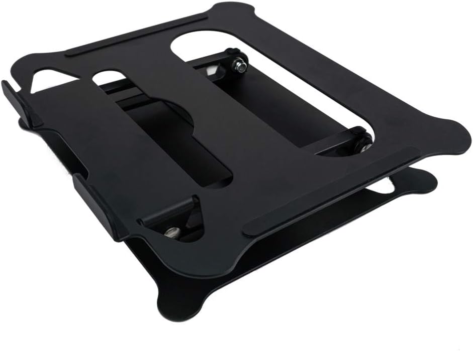 SYSTEM-S stand adjustable for cooling made of metal in black for notebook laptop