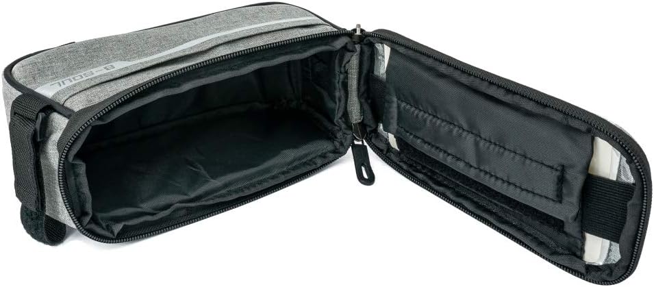 SYSTEM-S Fahrrad Tasche Halterung in Grau Befestigung für Smartphone