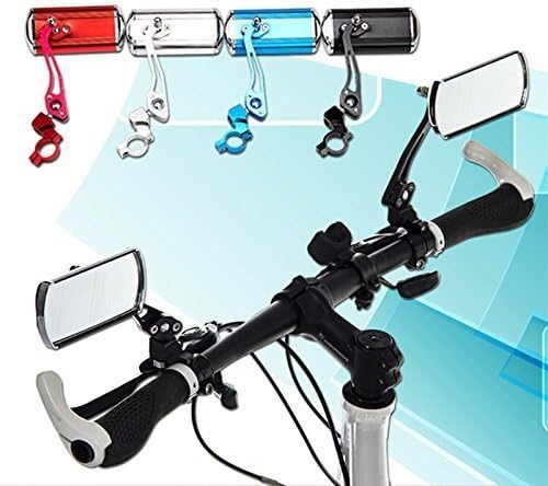 SYSTEM-S Bicycle Mirror Rearview Mirror Retro Style in Black 