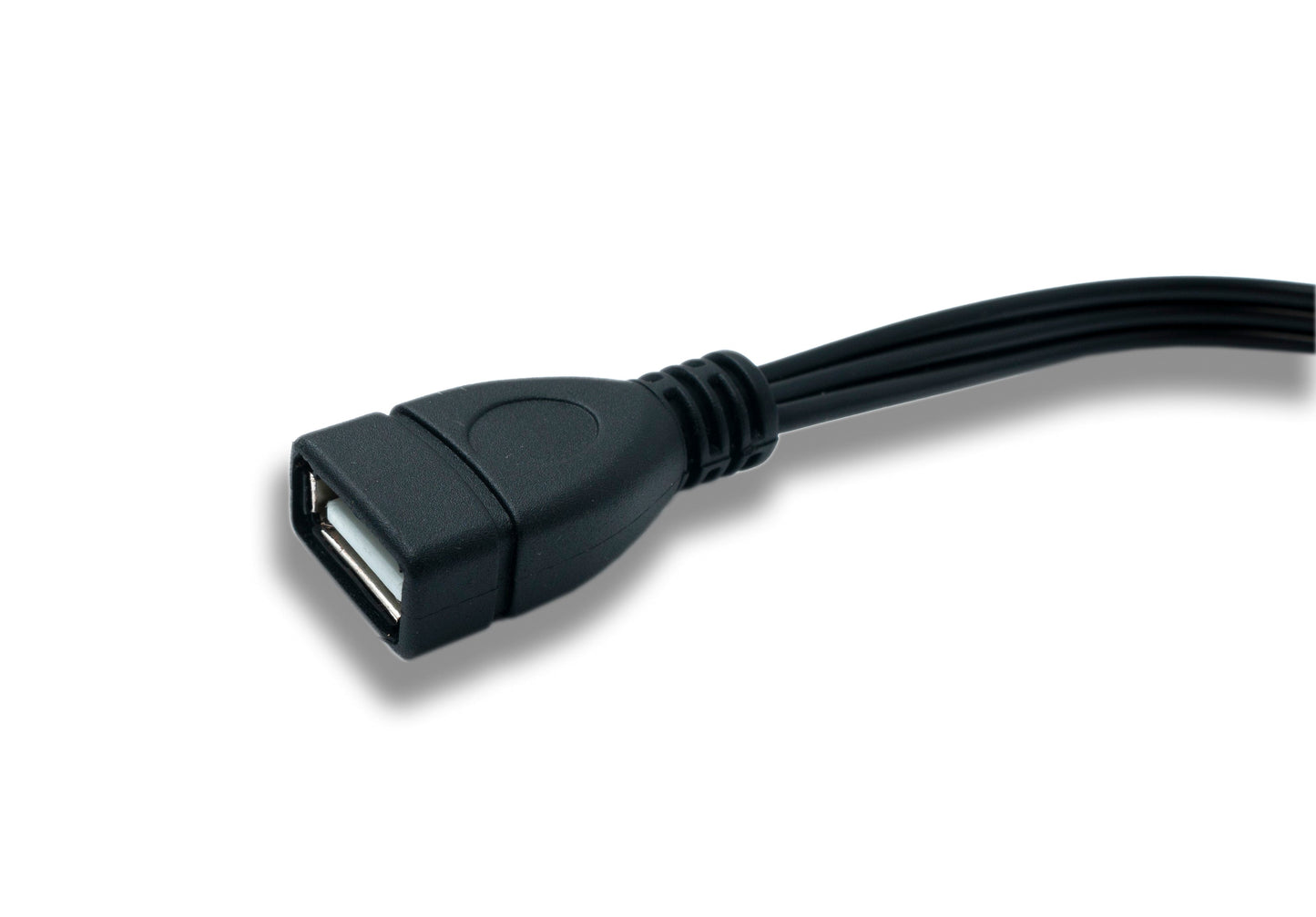 SYSTEM-S Cinch RCA Kabel 20 cm 3 polig Stecker zu USB 2.0 Typ A Buchse Audio