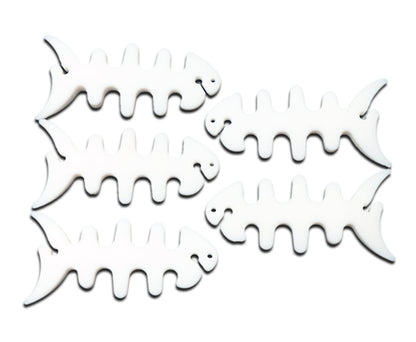 SYSTEM-S 5er Set Kabelmanager Wrap Kabelaufroller Fischform Silikon Aufwickler Kabelschutz in Weiß