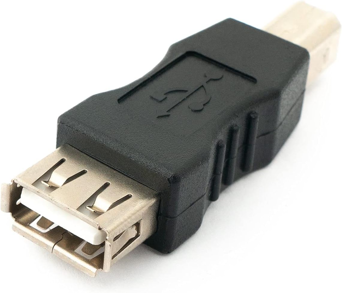 SYSTEM-S USB Typ A Buchse auf USB Typ B Stecker Adapterkabel Adapterstecker Adapter