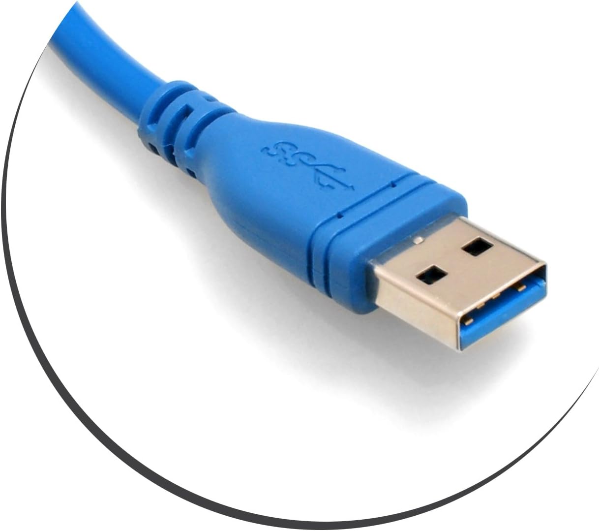 SYSTEM-S USB 3.0 Typ A (male) auf USB 3.0 Typ A (female) Ladekabel Datenkabel Verlängerungskabel 30 cm