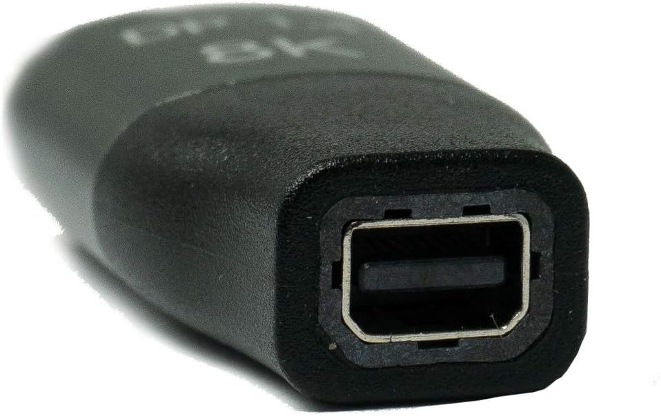 SYSTEM-S Mini Display Port Adapter 1.4 male to Display Port male in black
