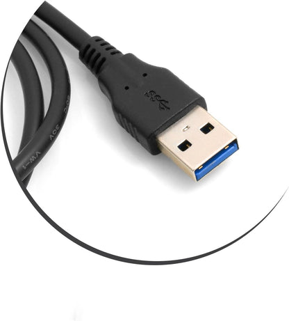 SYSTEM-S USB 3.1 Typ C Stecker 90° gewinkelt Winkel zu USB 3.0 Typ A Stecker Kabel Datenkabel Ladekabel 100 cm