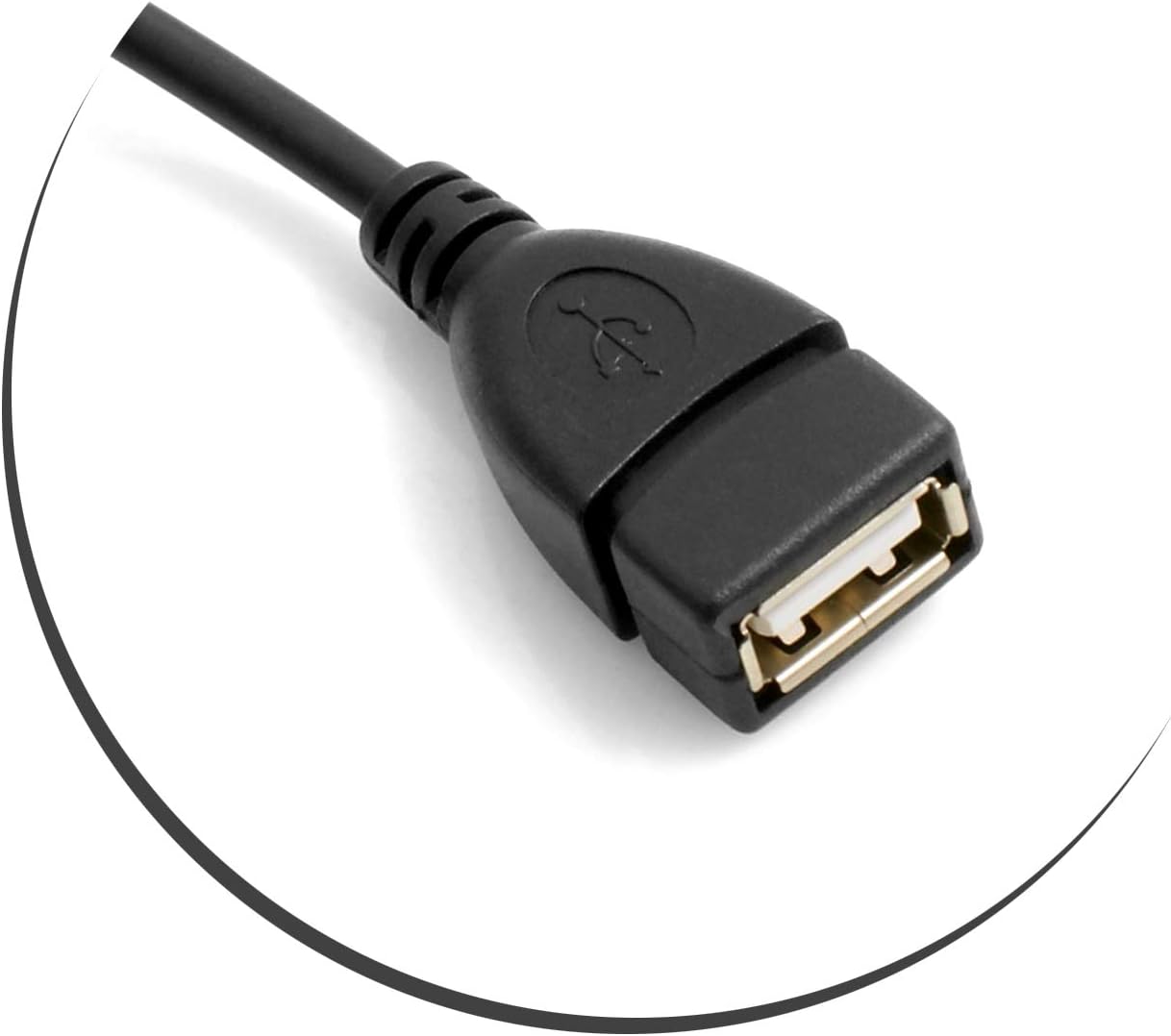 System-S USB A 2.0 (female) zu USB 3.1 Type C (male) gewinkelt Kabel Verlängerung 20 cm