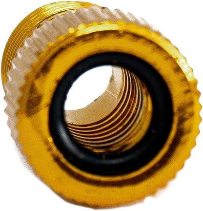 SYSTEM-S valve adapter valve adapter Presta to Schrader from bicycle valve to car valve color gold