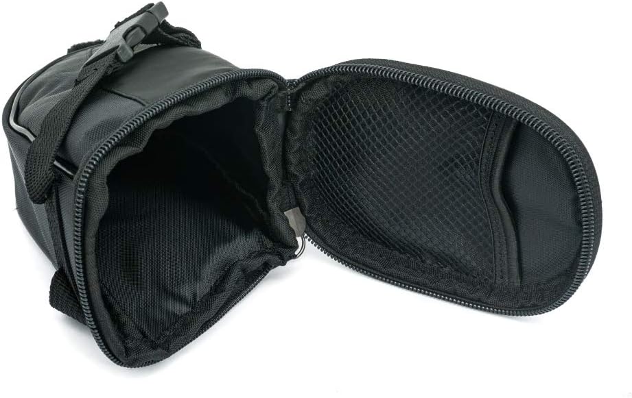 SYSTEM-S Fahrrad Sattel Tasche Halterung Befestigung wasserfest in Schwarz
