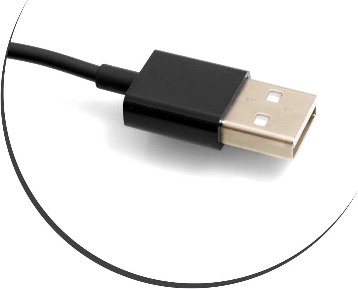 SYSTEM-S Magnet USB Kabel magnetisches Ladekabel Dock Dockingstation auf USB A für Asus Zenwatch 3