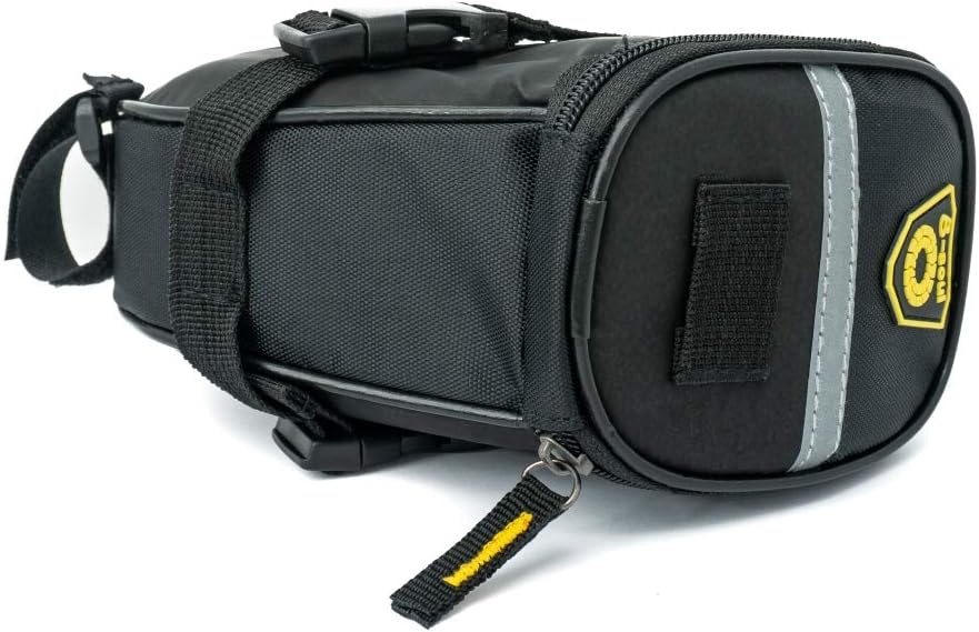 SYSTEM-S Fahrrad Sattel Tasche Halterung Befestigung wasserfest in Schwarz