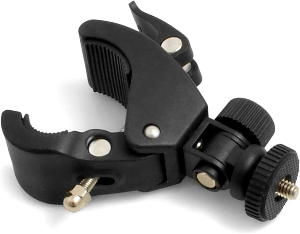 SYSTEM-S Bicycle Mount Handlebar Bicycle Mount Holder Adjustable for Camera with 1/4 Thread