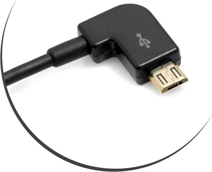 Micro USB Kabel rechts gewinkelt Stecker zu USB 2.0 Typ A (male) ca. 5m