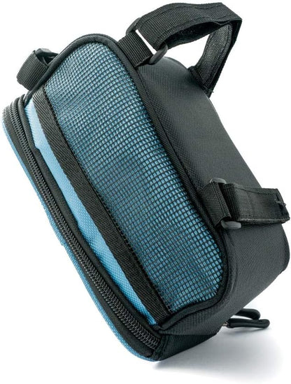 SYSTEM-S Fahrrad Tasche Halterung in Blau Befestigung für Smartphone