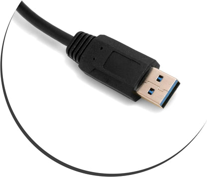 SYSTEM-S USB 3.1 Type C Stecker 90° gewinkelt zu USB A 3.0 Stecker Kabel 30 cm