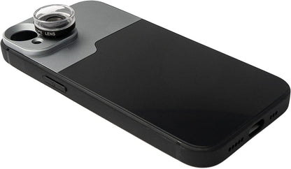 SYSTEM-S Macro Lens 30x Microscope Filter with Case in Black for iPhone 14 Plus