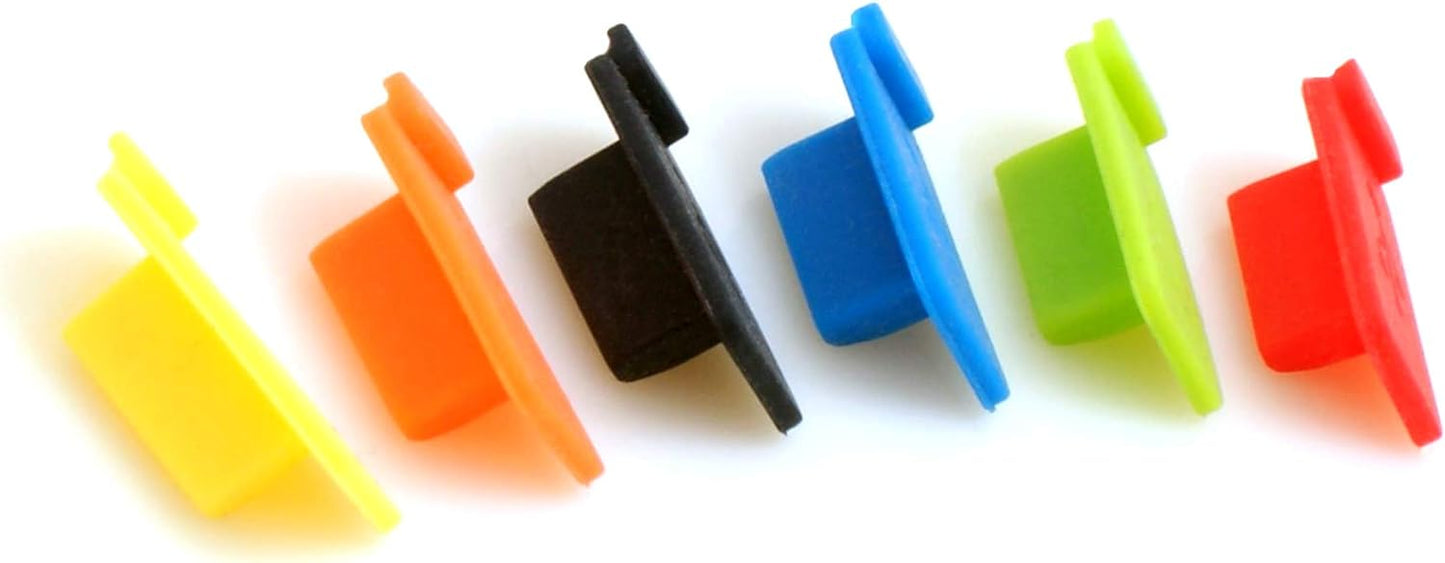 SYSTEM-S Anti Staub Silikon Abdeckung für USB A Buchse Staubschutz 6 Stück