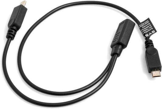 System-S USB Typ C Eingang zu 2X Micro USB Ausgang Y Kabel Splitter  Kabel