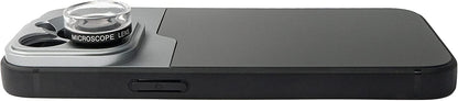SYSTEM-S Makro Linse 2.8x HD Filter mit Hülle in Schwarz für iPhone 14 Pro