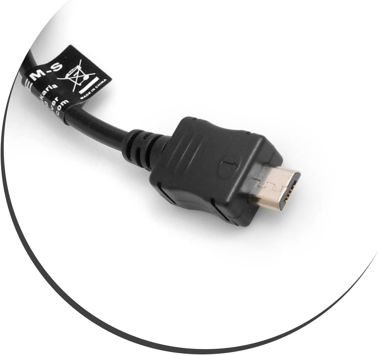 SYSTEM-S Micro USB (male) zu Mini USB (female) Adapter Datenkabel Ladekabel Verlängerung 15 cm