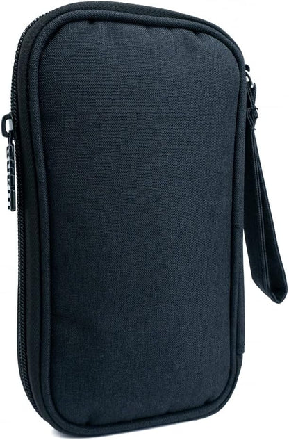 SYSTEM-S Schutztasche gepolstert Spritzwasser geschützt Tasche Case Schwarz für Powerbank Kopfhörer