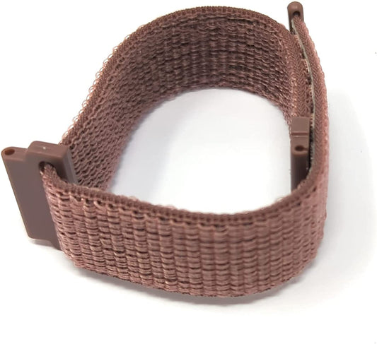 SYSTEM-S Armband 22 mm aus Nylon für Fitbit Versa 2 1 Lite Smartwatch in Lila