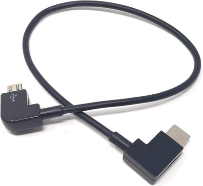 Micro USB to 3.1 Type C angled cable 30cm for Bosch Intuvia eBike 