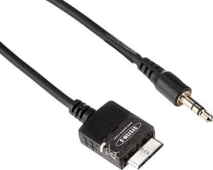 System-S USB to 3.5 mm audio cable for Sony Walkman NWZ