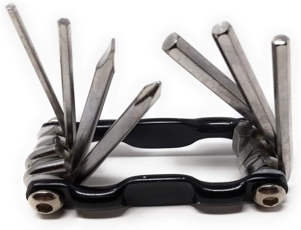 System-S klappbares Multitool Werkzeug Kit, schwarz, 7in1