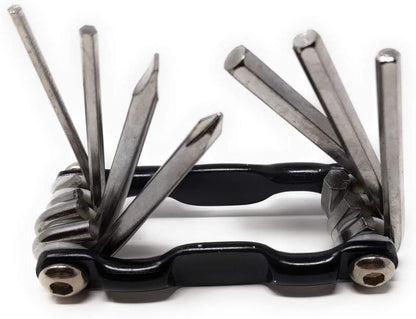 System-S klappbares Multitool Werkzeug Kit, schwarz, 7in1