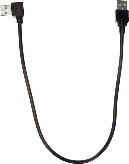 SYSTEM-S USB 3.0 Type A 90° angle right-angled to 3.0 Type A cable 40 cm 